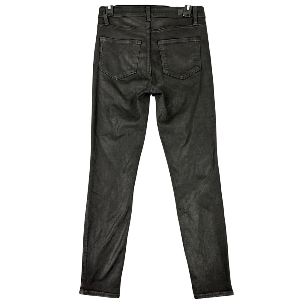 Paige Margot Ankle Jeans Women 27 Coated High Rise Skinny Leather Look Night Out
